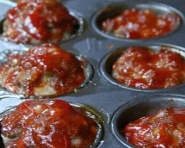 Homemade Brown Sugar Glazed Meatloaf Cupcakes