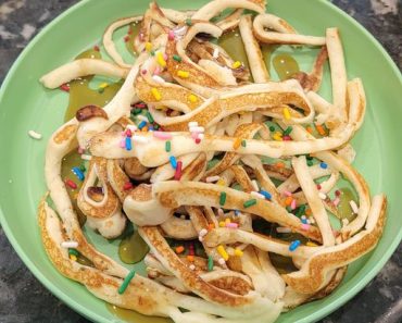 Spaghetti Pancakes with a Sweet Twist