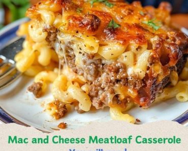 Mac and Cheese Meatloaf Casserole