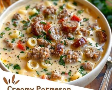 Creamy Parmesan Italian Sausage Soup