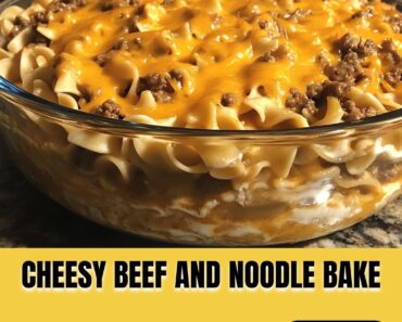 Cheesy Beef and Noodle Bake