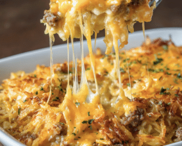 Creamy Hamburger Hash Brown Casserole