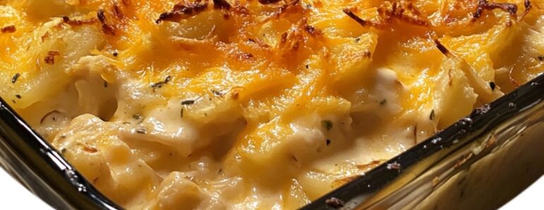 Cheesy Chicken and Hashbrown Casserole Cheesy Chicken and Hashbrown Casserole