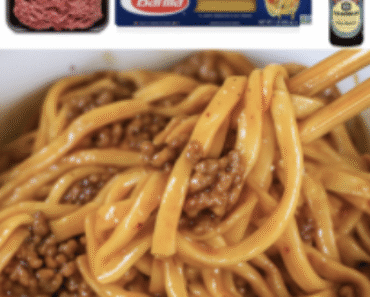 Mongolian Ground Beef Noodles