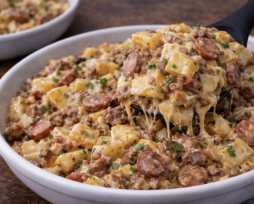 Crockpot Cheesy Potatoes and Sausage Crockpot Cheesy Potatoes and Sausage