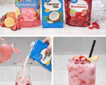 Pink Lemonade Coconut Drink Pink Lemonade Coconut Drink
