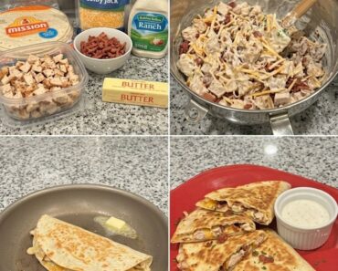 Cheesy Ranch Quesadillas Cheesy Ranch Quesadillas